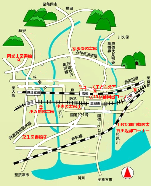 高槻市地図